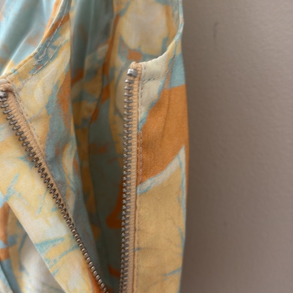 A.L.C. Isabel Sea Glass Crop Top Corset Linen Blend Sleeveless Side Zipper Sz 6 - Picture 5 of 15